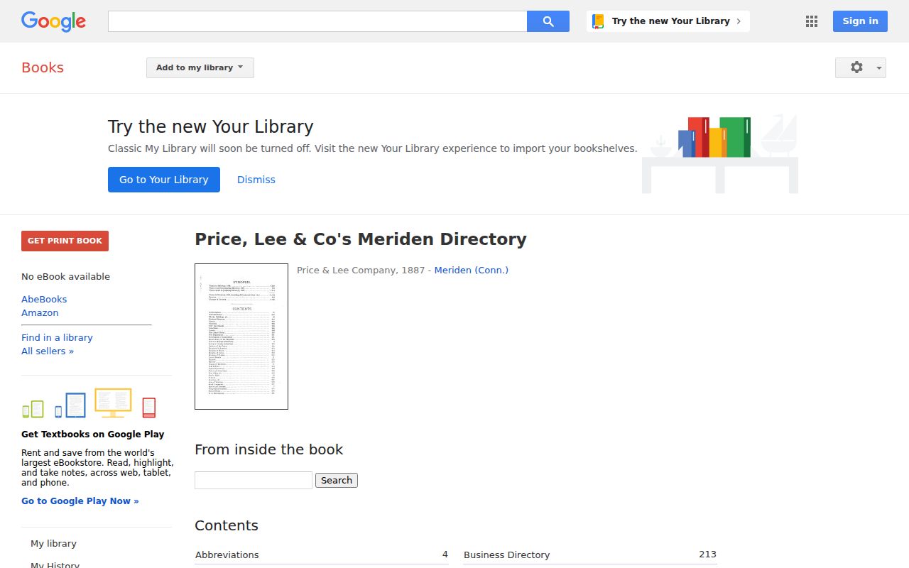 Meriden city directory 1887 Price and Lee digitized volume