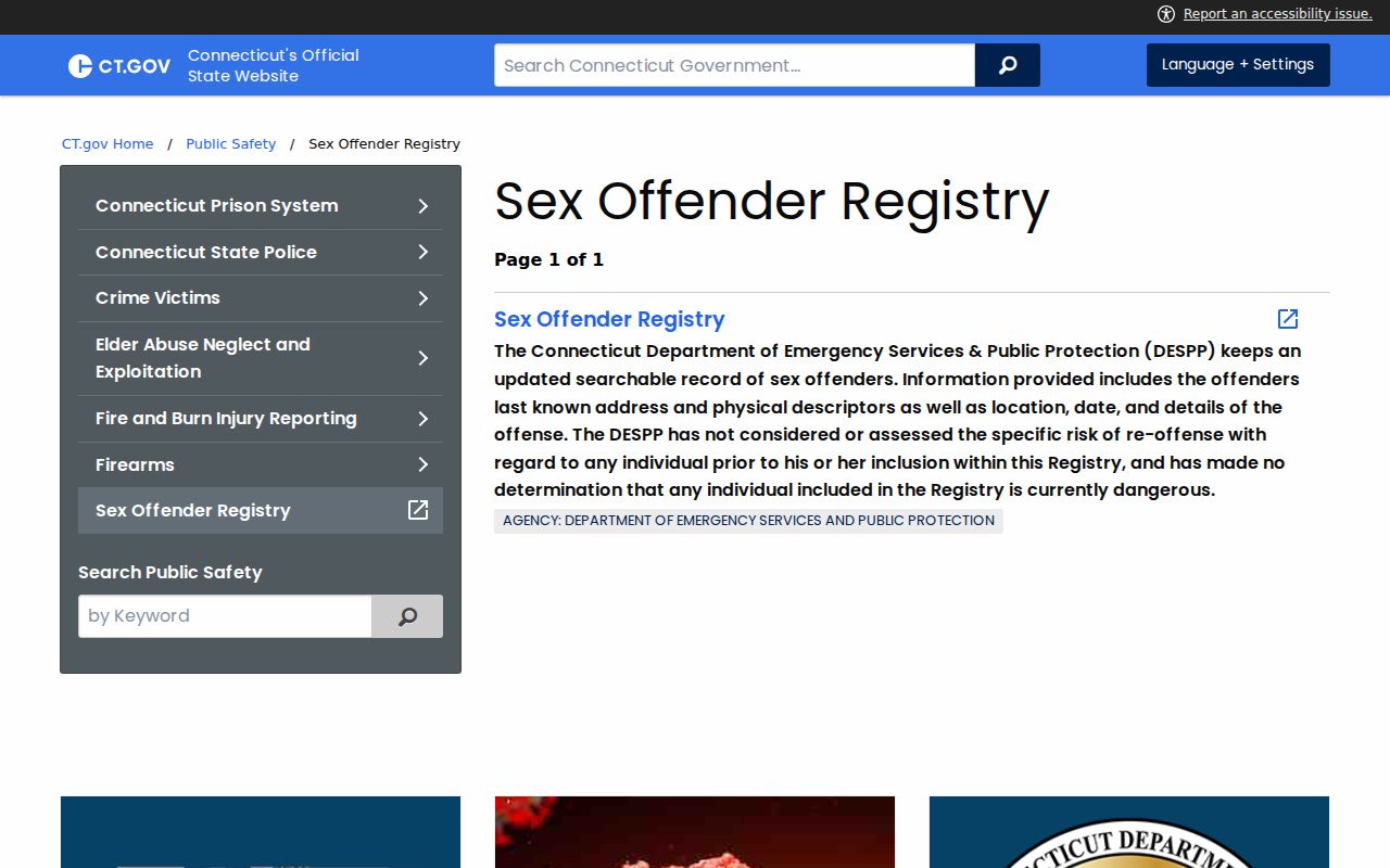 Meriden resident lookup official registry scope and last-known location fields